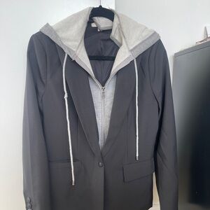 Black blazer with removable Dickey